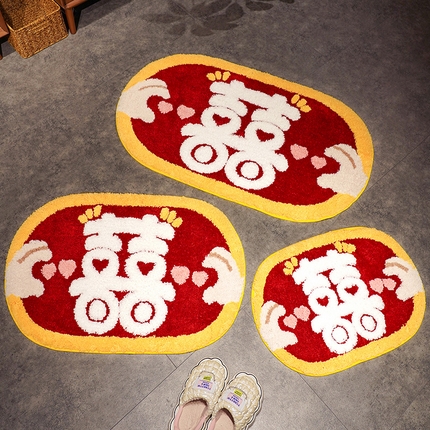 91家纺网 家纺一手货源 找家纺 （总）仟亿莱 2023新款心喜婚庆地垫