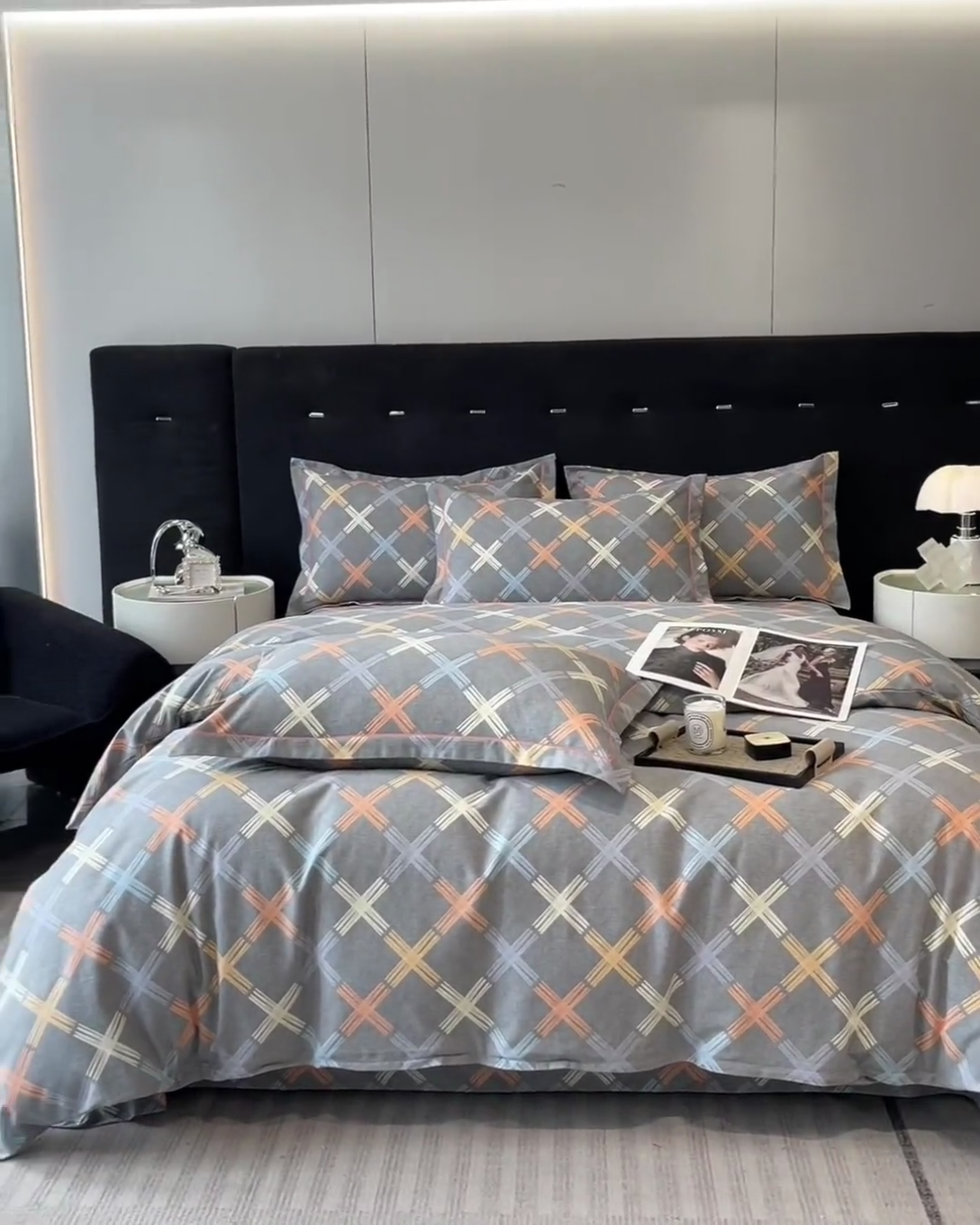 91家纺网 家纺一手货源 找家纺 铭成 2024新款全棉生态喷气加厚磨毛单品被套 布朗尼-灰