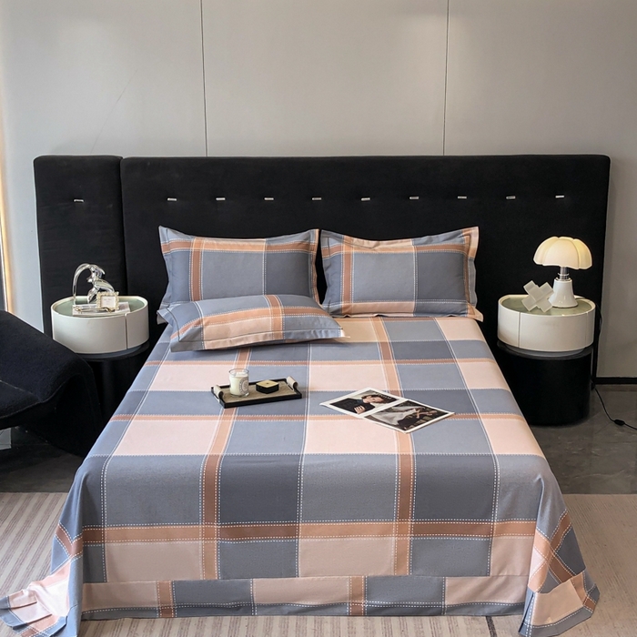 91家纺网 家纺一手货源 找家纺 铭成 2024新款全棉生态喷气加厚磨毛单品床单 伯格