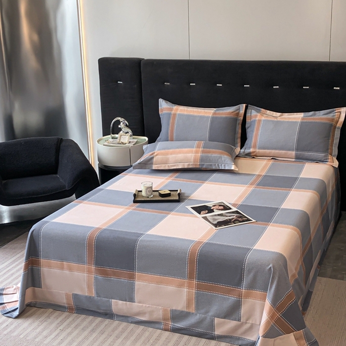 91家纺网 家纺一手货源 找家纺 铭成 2024新款全棉生态喷气加厚磨毛单品床单 伯格