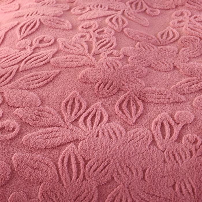 91家纺网 家纺一手货源 找家纺 代芙 2024新款高克重电商直播爆款11斤提花兔毛绒牛奶绒四件套 清雅-豆沙