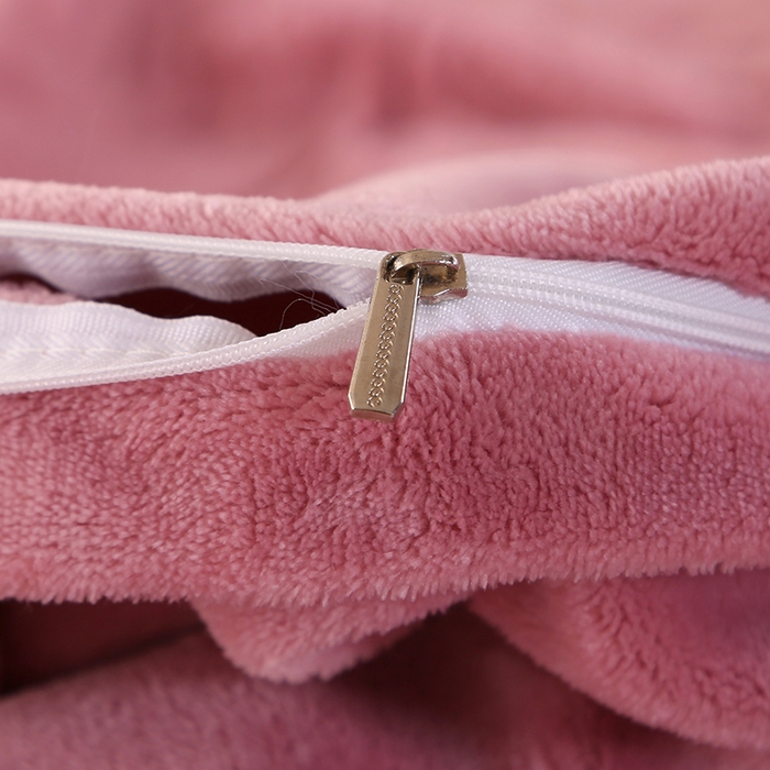 91家纺网 家纺一手货源 找家纺 代芙 2024新款高克重电商直播爆款11斤提花兔毛绒牛奶绒四件套 清雅-豆沙