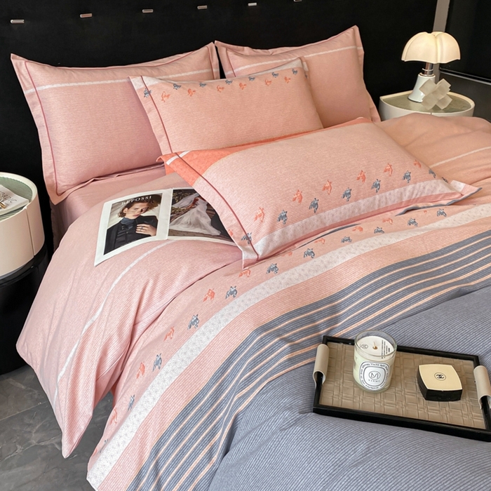 91家纺网 家纺一手货源 找家纺 铭成 2024新款全棉生态喷气加厚磨毛单品被套 布鲁斯