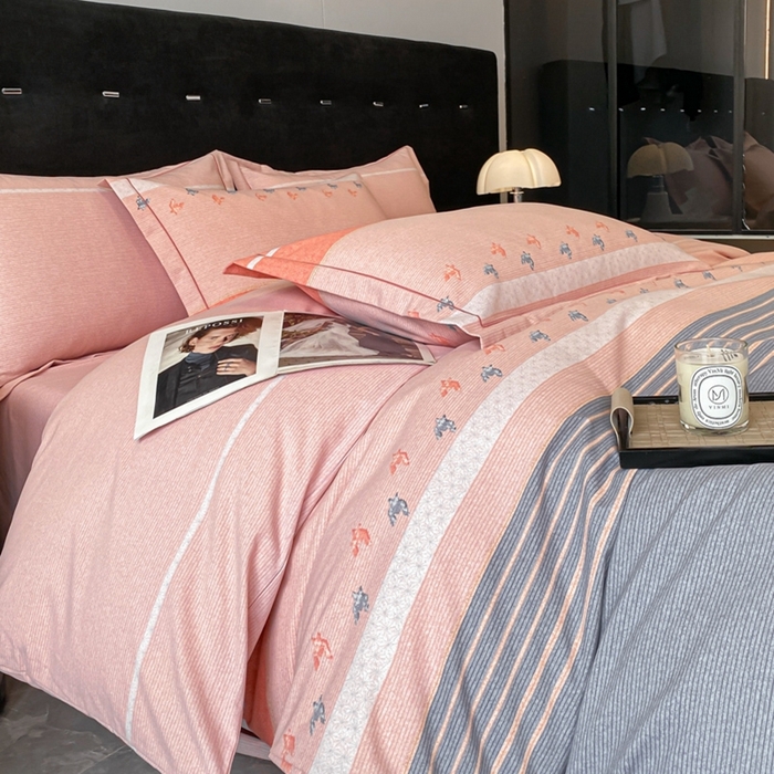 91家纺网 家纺一手货源 找家纺 铭成 2024新款全棉生态喷气加厚磨毛单品被套 布鲁斯