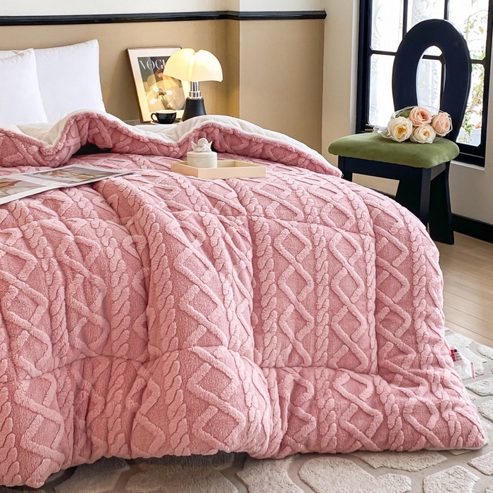 91家纺网 家纺一手货源 找家纺 （总）亚龙工厂店 2024新款加厚塔芙绒冬被