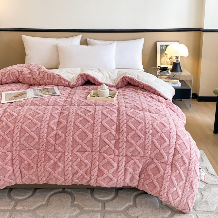 91家纺网 家纺一手货源 找家纺 （总）亚龙工厂店 2024新款加厚塔芙绒冬被