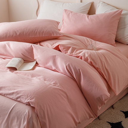 91家纺网 家纺一手货源 找家纺 （总）简宜家居（朝初家纺） 2023新款全棉贡缎提花系列四件套