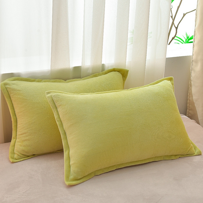 91家纺网 家纺一手货源 找家纺 简爱2025新款纯色双拼牛奶绒四件套被套（跑量款）直播 橄榄绿灰