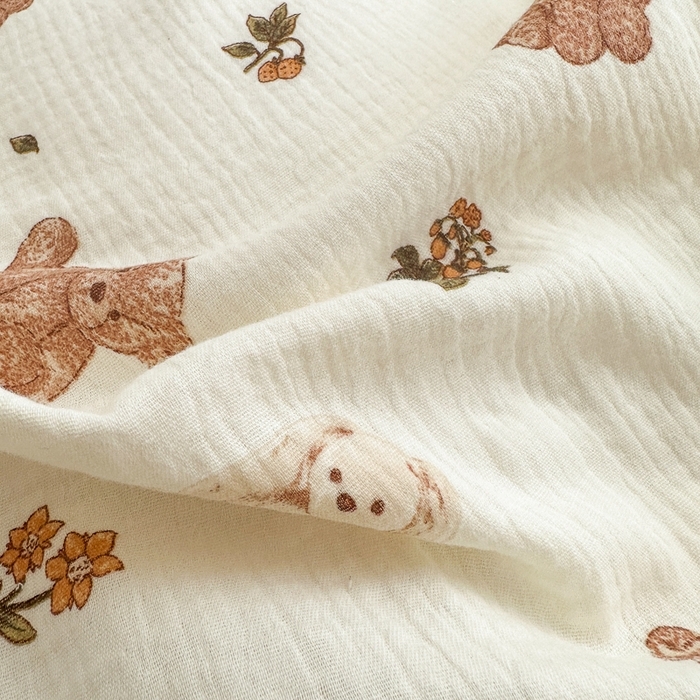 91家纺网 家纺一手货源 找家纺 （总）淑女公社2024新款A类母婴级全棉双层水洗皱皱纱刺绣花边款四件套