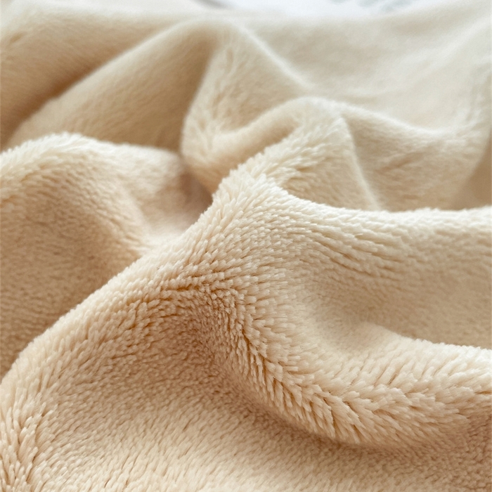 91家纺网 家纺一手货源 找家纺 古吉梦 2023新款牛奶绒纯色双拼（跑量款）四件套 香槟+苹果绿