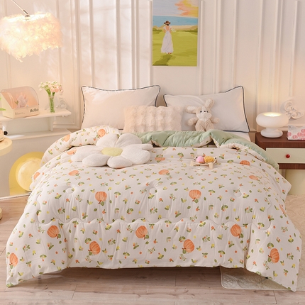 91家纺网 家纺一手货源 找家纺 （总）妖妖家纺 2023妖妖超柔水洗双层纱冬被