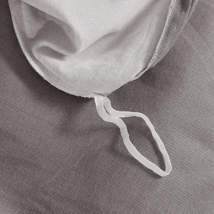 91家纺网 家纺一手货源 找家纺 晶缦家纺 2023加厚全棉纯色生态磨毛多规格单品四件套--被套 纯依-银灰