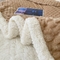 91家纺网 家纺一手货源 找家纺 （总）沐慕 2023新款纯色简约龟背绒拼羊羔绒毛毯