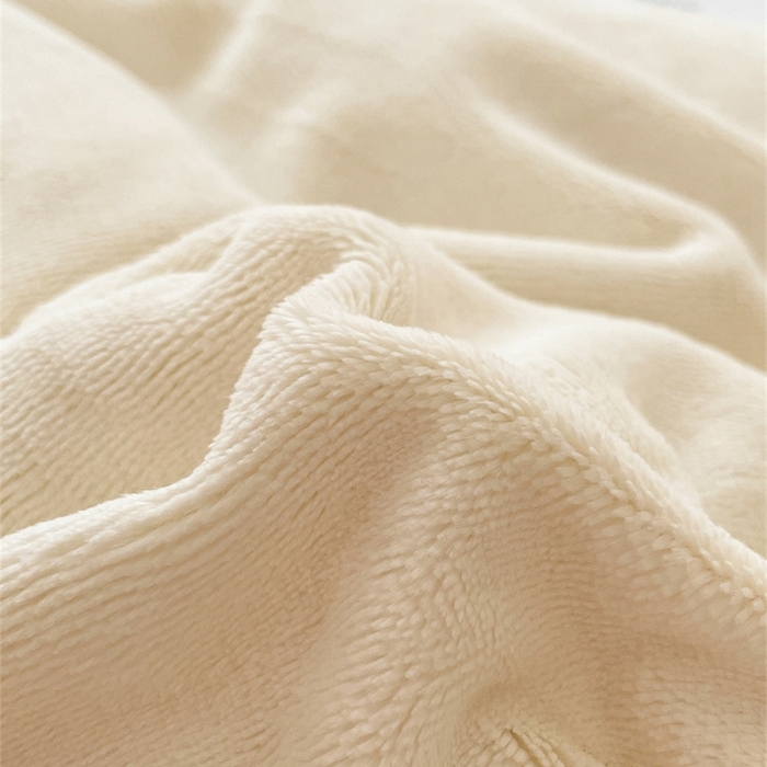 91家纺网 家纺一手货源 找家纺 古吉梦 2023新款牛奶绒纯色双拼（跑量款）四件套 奶芋色+可可粉