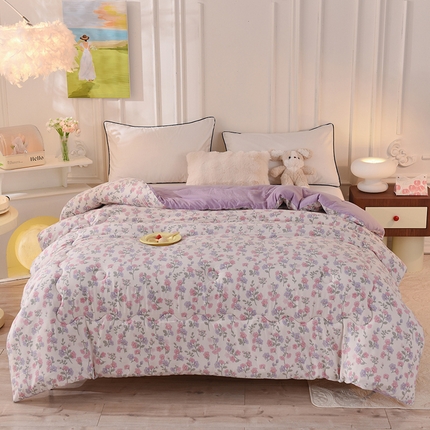 91家纺网 家纺一手货源 找家纺 （总）妖妖家纺 2023妖妖超柔水洗双层纱冬被