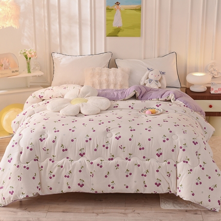 91家纺网 家纺一手货源 找家纺 （总）妖妖家纺 2023妖妖超柔水洗双层纱冬被