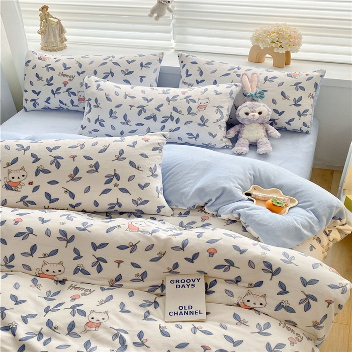 91家纺网 家纺一手货源 找家纺 古吉梦 2023新增牛奶绒印花（跑量款） 安琪儿