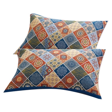 91家纺网 家纺一手货源 找家纺 （总）朴尔家纺-毛巾被 2023年全棉多彩四层纱布枕巾