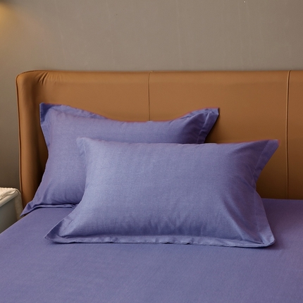 91家纺网 家纺一手货源 找家纺 （总）晶缦家纺 2024加厚全棉纯色生态磨毛多规格单品四件套--枕套