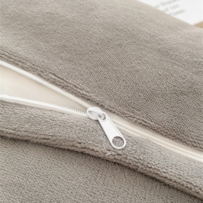 91家纺网 家纺一手货源 找家纺 古吉梦 2023新款牛奶绒纯色双拼（跑量款）四件套 香草灰+经典灰