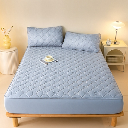 91家纺网 家纺一手货源 找家纺 （总）慕色家纺 2023新款防水大豆夹棉床笠