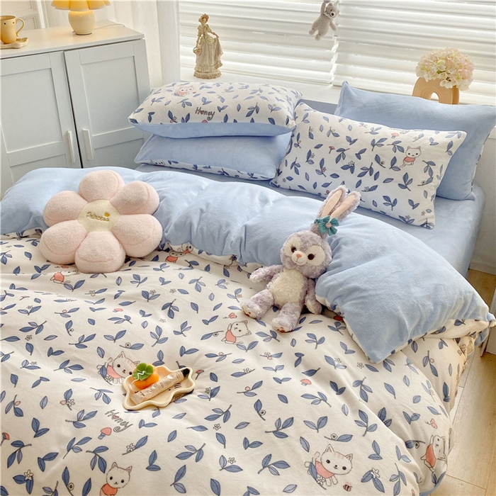 91家纺网 家纺一手货源 找家纺 古吉梦 2023新增牛奶绒印花（跑量款） 安琪儿