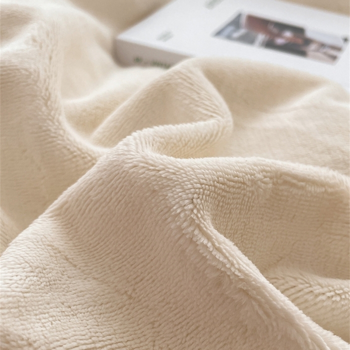 91家纺网 家纺一手货源 找家纺 古吉梦 2023新款牛奶绒纯色双拼（跑量款）四件套 奶芋色+微紫