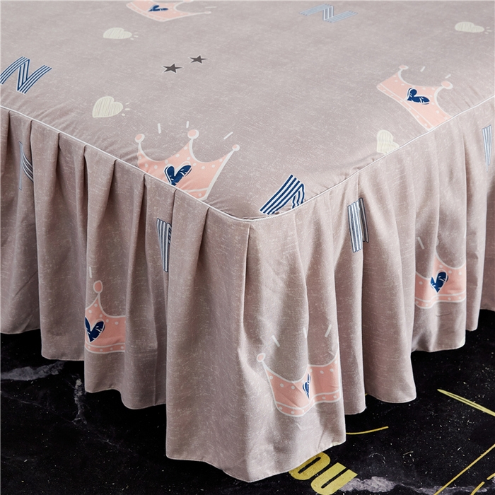 91家纺网 家纺一手货源 找家纺 优家居 2023新款床裙三件套 皇冠