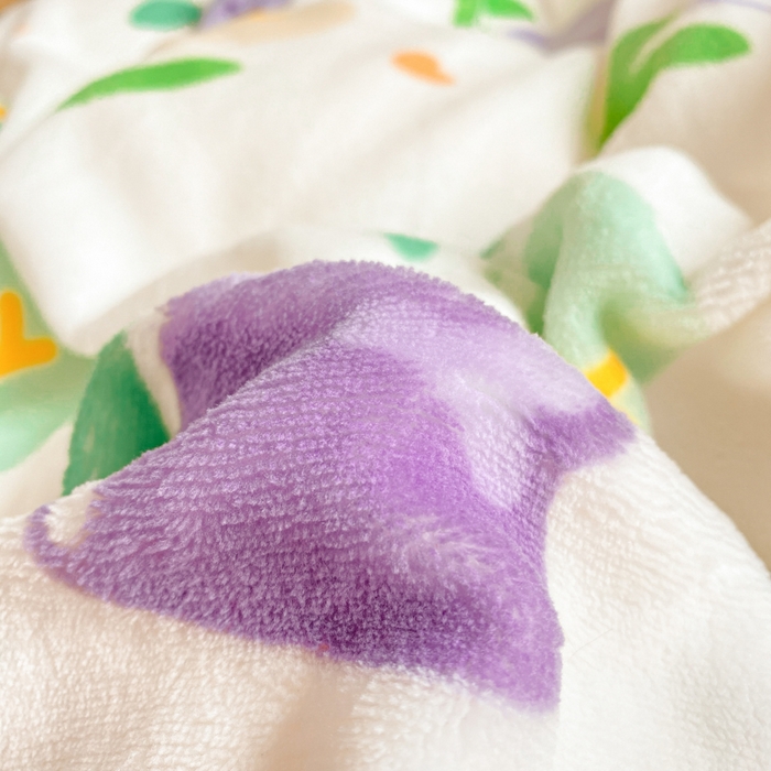 91家纺网 家纺一手货源 找家纺 沐慕 2024新款牛奶绒加厚保暖卡通印花四件套 紫郁金香