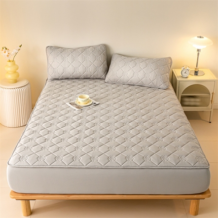 91家纺网 家纺一手货源 找家纺 （总）慕色家纺 2023新款防水大豆夹棉床笠