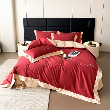 91家纺网 家纺一手货源 找家纺 （总）爱缦 2023新款极光系列100支澳棉四件套风格一