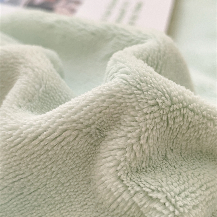 91家纺网 家纺一手货源 找家纺 古吉梦 2023新款牛奶绒纯色双拼（跑量款）四件套 清澈蓝+香槟