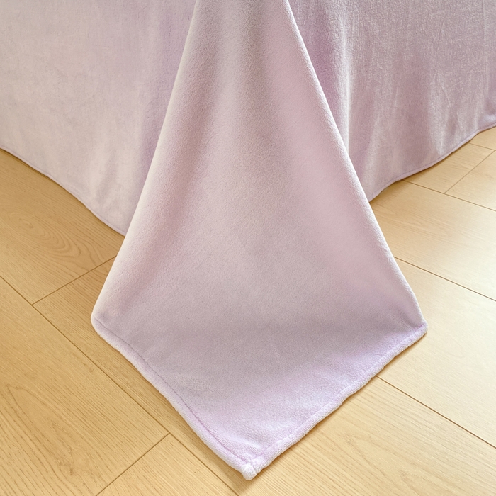 91家纺网 家纺一手货源 找家纺 沐慕 2024新款牛奶绒加厚保暖卡通印花四件套 紫郁金香