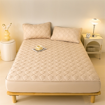 91家纺网 家纺一手货源 找家纺 （总）慕色家纺 2023新款防水大豆夹棉床笠