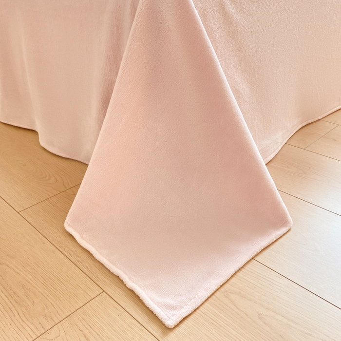 91家纺网 家纺一手货源 找家纺 沐慕 2024新款牛奶绒加厚保暖卡通印花四件套 爱心粉兔