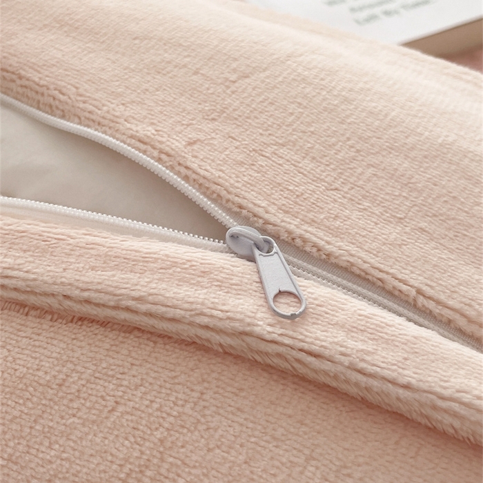 91家纺网 家纺一手货源 找家纺 古吉梦 2023新款牛奶绒纯色双拼（跑量款）四件套 可可粉+香蕉玉