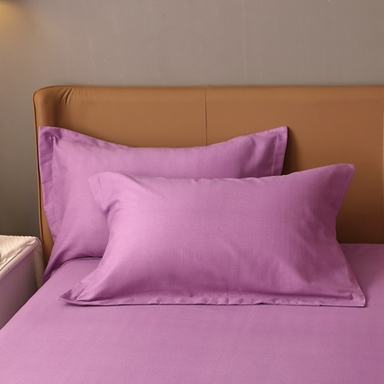 91家纺网 家纺一手货源 找家纺 （总）晶缦家纺 2024加厚全棉纯色生态磨毛多规格单品四件套--枕套