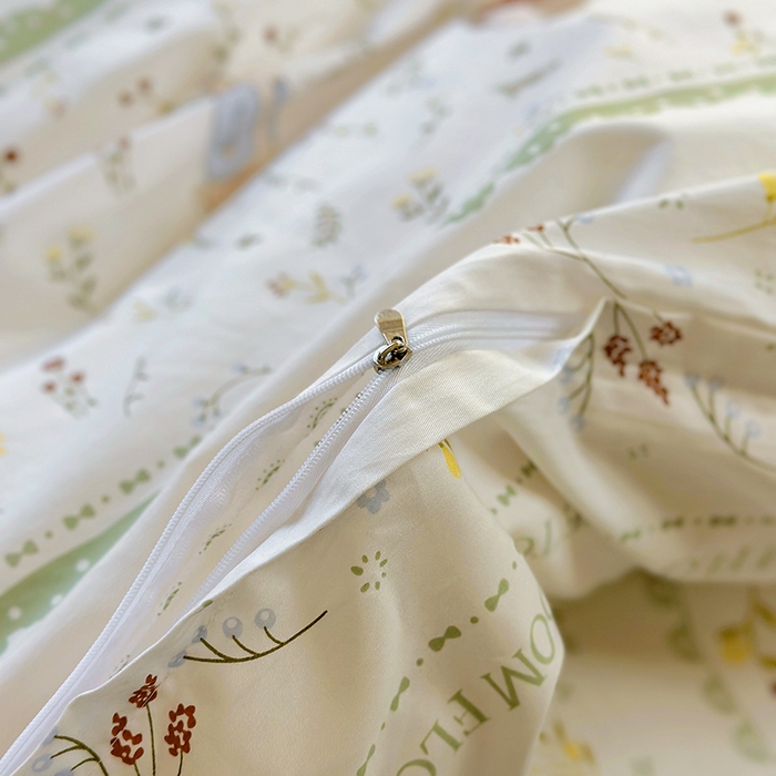 91家纺网 家纺一手货源 找家纺 田野 2023新款秋冬款13372全棉四件套 松果兔