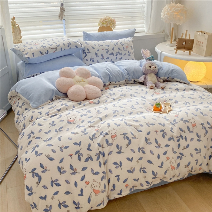 91家纺网 家纺一手货源 找家纺 古吉梦 2023新增牛奶绒印花（跑量款） 安琪儿