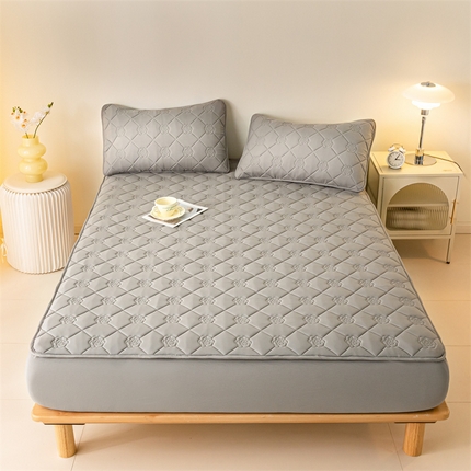 91家纺网 家纺一手货源 找家纺 （总）慕色家纺 2023新款防水大豆夹棉床笠