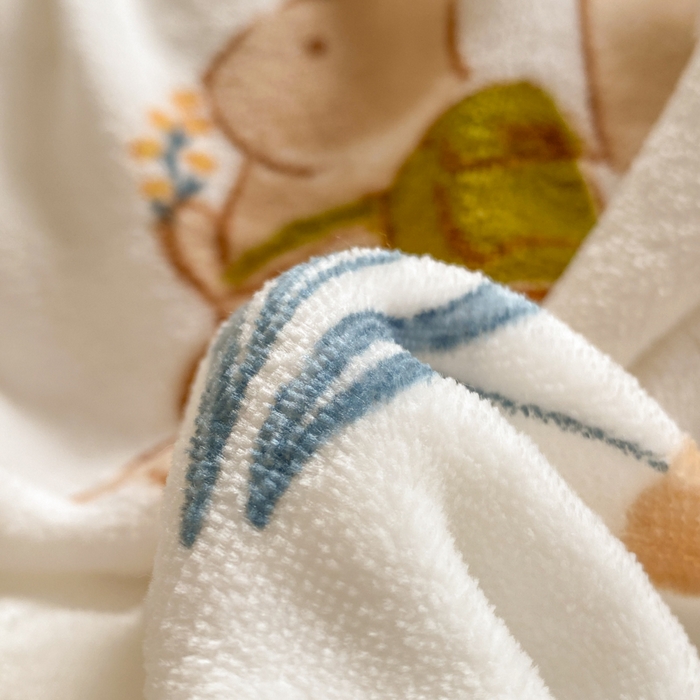 91家纺网 家纺一手货源 找家纺 沐慕 2024新款牛奶绒加厚保暖卡通印花四件套 田园松鼠