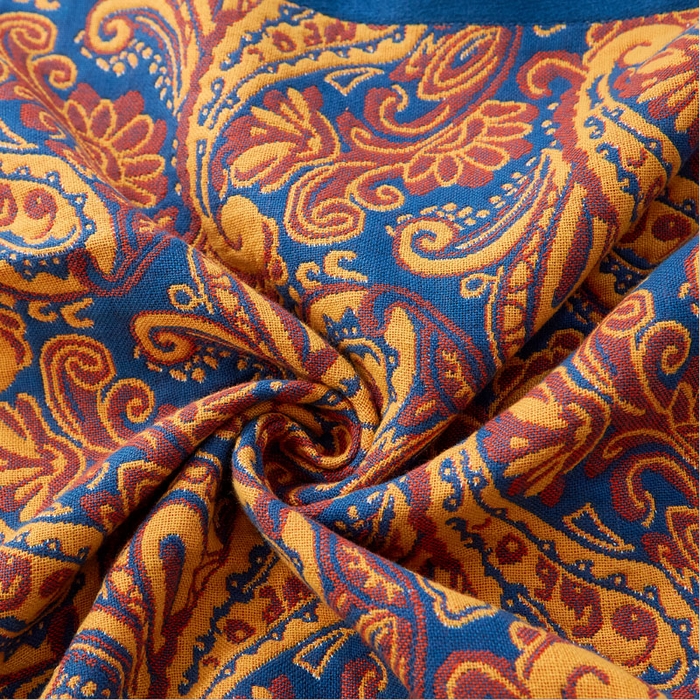 91家纺网 家纺一手货源 找家纺 朴尔家纺-毛巾被 2023年全棉多彩四层纱布枕巾 孔雀翎-红