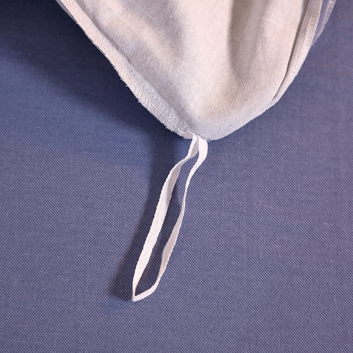 91家纺网 家纺一手货源 找家纺 晶缦家纺 2023加厚全棉纯色生态磨毛多规格单品四件套--被套 纯依-牛仔蓝