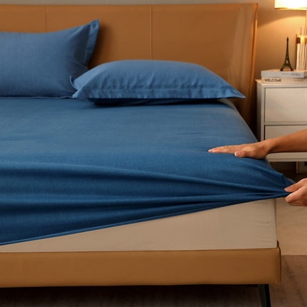 总-2024纯色加厚全棉生态磨毛单品床笠多规格纯棉磨毛床笠单件保暖