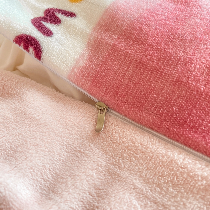 91家纺网 家纺一手货源 找家纺 沐慕 2024新款牛奶绒加厚保暖卡通印花四件套 爱心粉兔