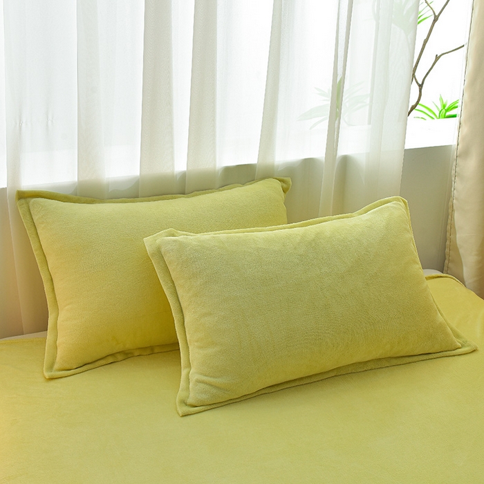 91家纺网 家纺一手货源 找家纺 简爱2025新款纯色双拼牛奶绒四件套被套（跑量款）直播 橄榄绿