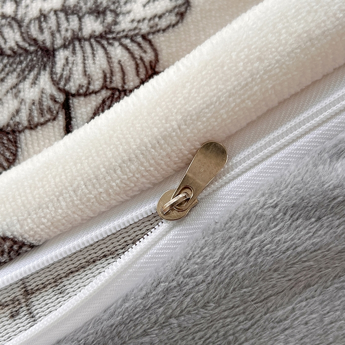 91家纺网 家纺一手货源 找家纺 妖妖家纺 2023新款牛奶绒四件套 罗意花礼