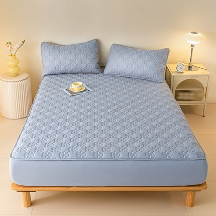 91家纺网 家纺一手货源 找家纺 （总）慕色家纺 2023新款防水大豆夹棉床笠