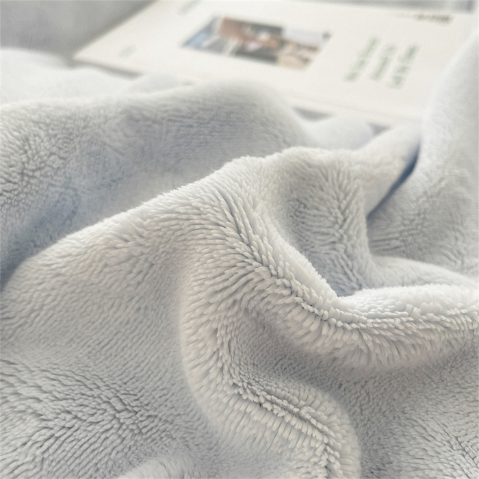 91家纺网 家纺一手货源 找家纺 古吉梦 2023新款牛奶绒纯色双拼（跑量款）四件套 尼罗兰+香蕉玉