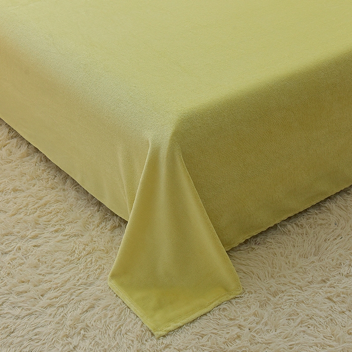 91家纺网 家纺一手货源 找家纺 简爱2025新款纯色双拼牛奶绒四件套被套（跑量款）直播 橄榄绿